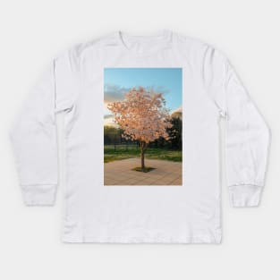 Cherry Blossom 7 Kids Long Sleeve T-Shirt